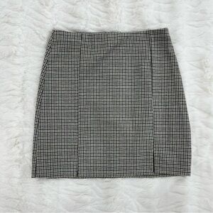 Full Tilt Monochrome Checkered Pencil Skirt